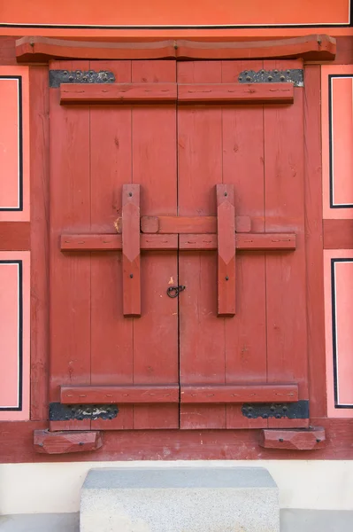 Porta de madeira antiga, porta velha . — Fotografia de Stock