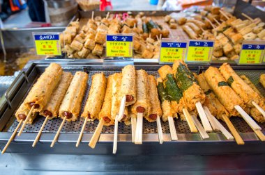 Seoul, Güney Kore - Mayıs 16:Namdaemun Pazar Seul, Güney Kore'de en eski ve en büyük pazar olan.