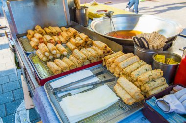 Seoul, Güney Kore - Mayıs 16:Namdaemun Pazar Seul, Güney Kore'de en eski ve en büyük pazar olan.
