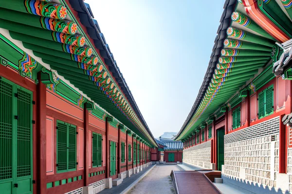 Παλάτι Gyeongbokgung στη Σεούλ της Νότιας Κορέας — Φωτογραφία Αρχείου
