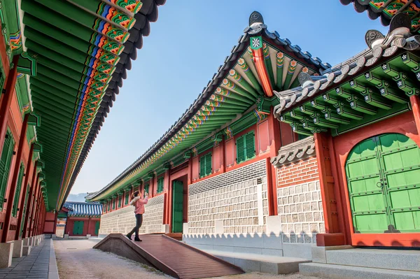 Παλάτι Gyeongbokgung στη Σεούλ της Νότιας Κορέας — Φωτογραφία Αρχείου