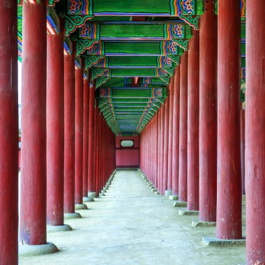 Gyeongbokgung Sarayı Seoul, Güney Kore.