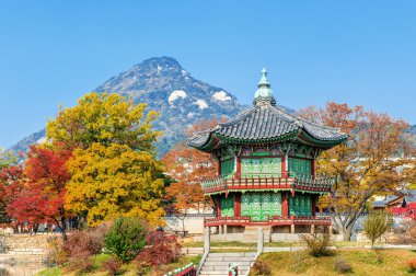 Gyeongbokgung Sarayı Güz, Güney Kore.