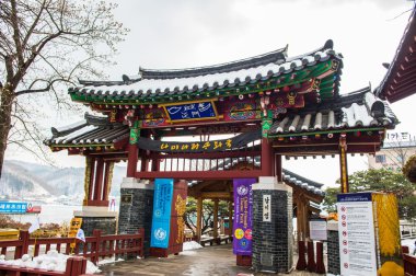Nami Adası - Güney Kore - Ocak 19: turist çekim güzel sahne namı ada etrafında
