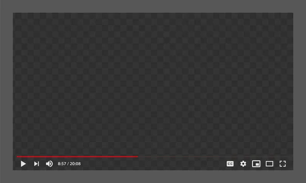 Maquette Lecteur Vidéo Youtube Vecteur En Vente