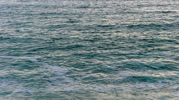 Blue Ocean Panorama Lima Coast Sun Reflexion Calm Waves — Stock Photo, Image