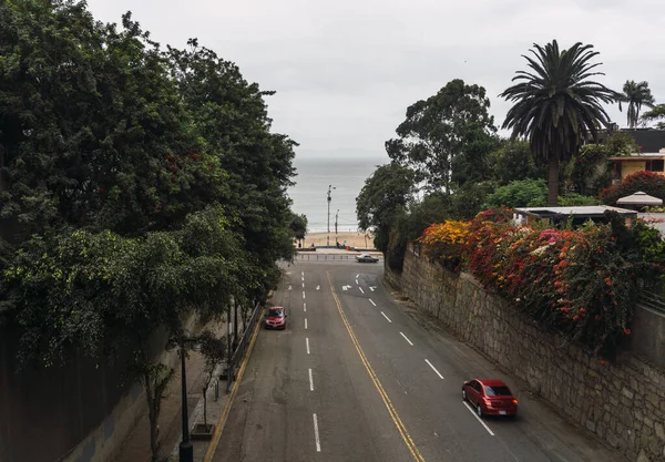 Bajada Agua Dulce Avenue Chorrillos Lima Perú Camino Que Conduce — Foto de Stock