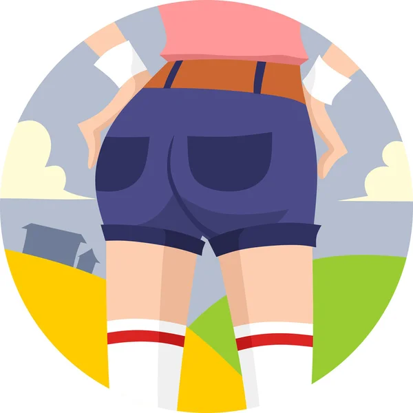 Sport outfit flat icon imágenes de stock de arte vectorial