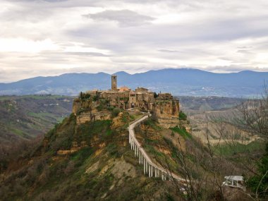 Şehir-castle Rock'da Civita-di-Bagnoredgio