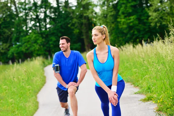 Young health couple — Stock Photo, Image