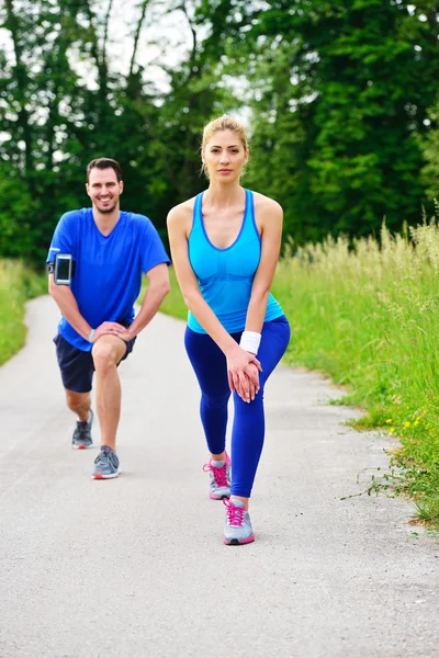 De gezondheid van de jonge paar — Stockfoto