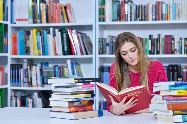 Bellissimo studente che studia — Foto Stock