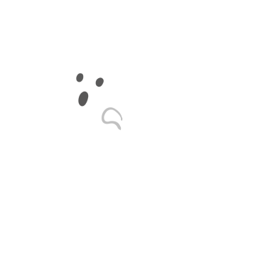 Cadılar Bayramı için Şirin Minimalist Beyaz Hayalet Simgesi İllüstrasyonu