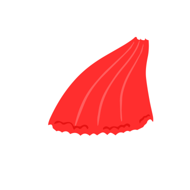 Klasik Kırmızı ve Beyaz Noel Baba Şapka El Çizimi Noel Kıyafeti Çizimi