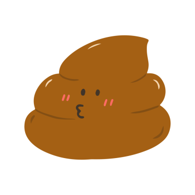 Tatlı Kawaii Kaka Öpücük Yüzlü Emoji Karakteri