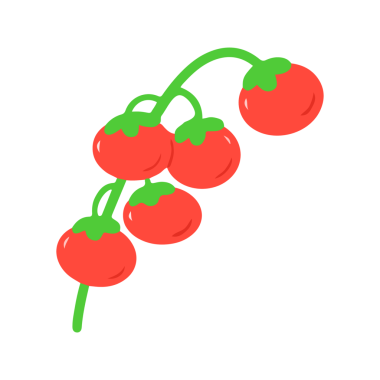 Sarmaşıkta Taze Kırmızı Kiraz Domatesleri