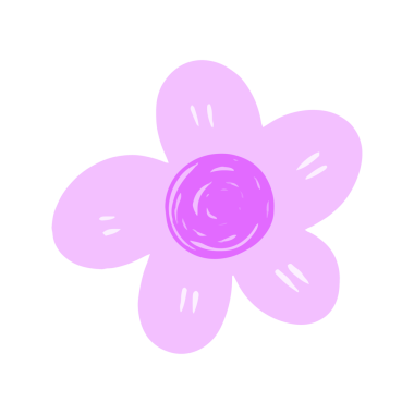 Basit Pembe Papatya Çiçeği Çizimi Çizim Dokusuyla