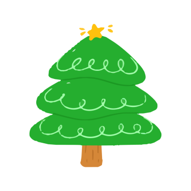 Sevimli El Yıldız Topper 'la Noel Ağacı Çizdi