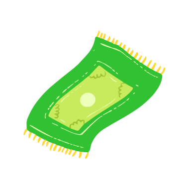 El çizimi İslami Dualar Halı Sajadah İllüstrasyonu