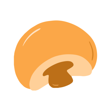 Çikolata Dolu Tatlı Çörek El Çizimi