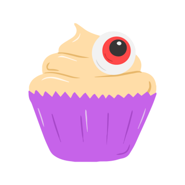 Korkunç Gözbebekli Kek Cadılar Bayramı Canavarı Tatlısı