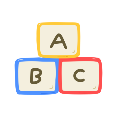 Renkli ABC Alfabe Harf Blokları Çocuklar İçin Oyuncak