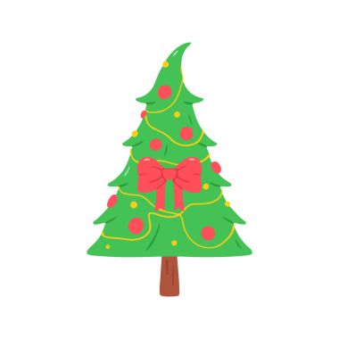 Büyük Kırmızı Yay ve Süslerle süslenmiş Noel Ağacı Resimleri