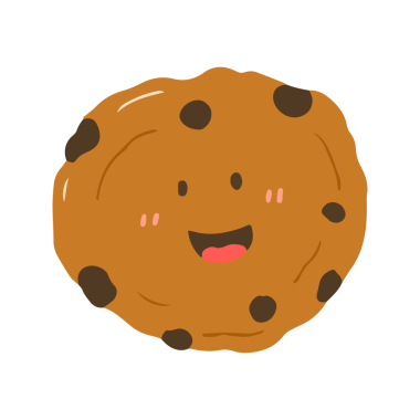 Şirin Kawaii Çikolatalı Kurabiye Gülümseyen