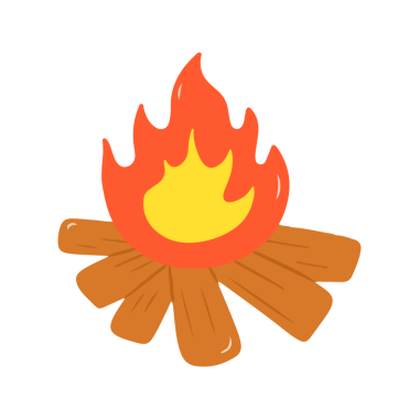 Kamp Ateşi Çizgi Film Çizimi