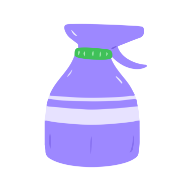 Temizlik ya da Su Pusulası için Mor Sprey Şişe