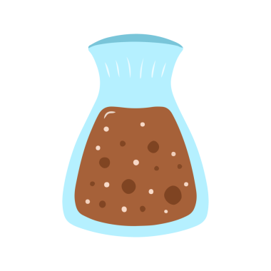 Bir şişe tatlı kahverengi sos ya da şurup.