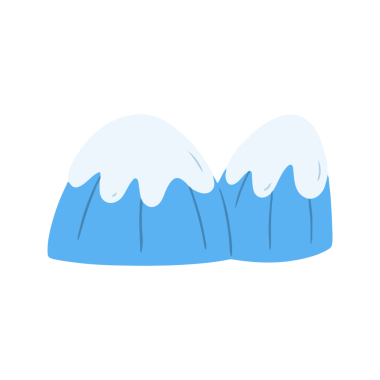 Şirin Karlı Dağ Sıraları Çizimi