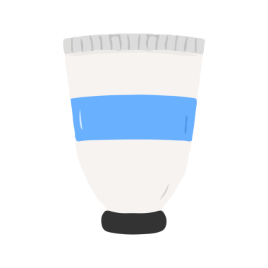 Boya Tüpü Sanat Tedariği veya Krem Kutusu