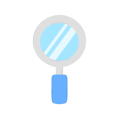 Mavi Büyüteç 'in Şirin Çizimi