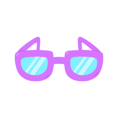 Moda Leylak Güneş Gözlüğü Çizimi