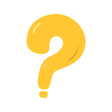 Sarı Çizgi Film Soru İşareti Simgesi