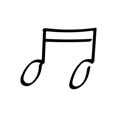 El çizimi müzikal karalama simgesi