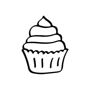 El Çizimi Kek Çizgisi Sanat Karalaması