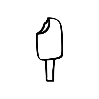 Elle çizilmiş dondurmalı dondurma taslağı