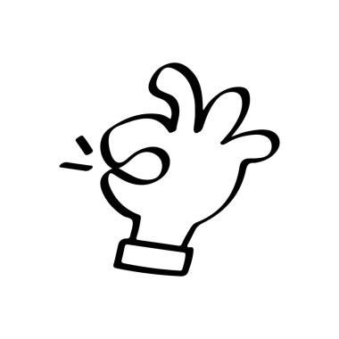 El yapımı tamam işaret işareti çizimi