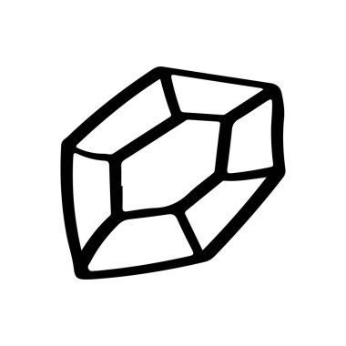 El çizimi Crystal Gemstone Doodle