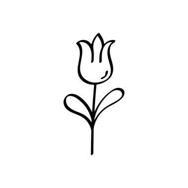 El çizimi Lale Çiçeği Keki