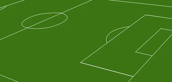 Victor Teren Fotbal Verde — Fotografie, imagine de stoc