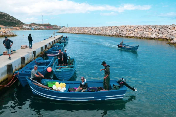 Fischereihafen Tanger Der Neue Hafen Tanger Marokko — Stockfoto