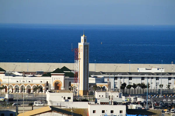 Tanger Marocko Nordafrika Hamnen Och Skyline Tanger Marockansk Stad Vid — Stockfoto