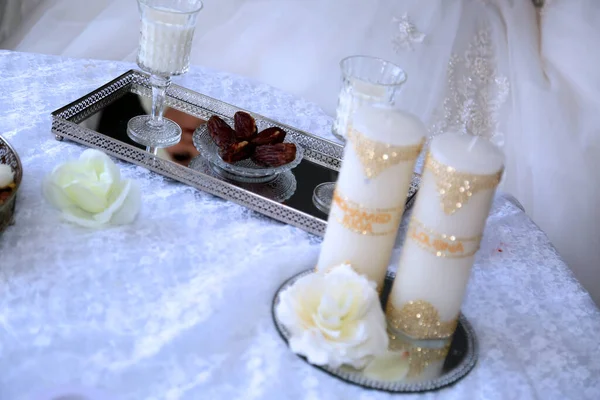 Moroccan wedding candles. Moroccan wedding decor