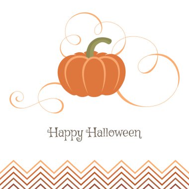 Güzel kabak swirls ile. Cadılar Bayramı partisi için kabak.