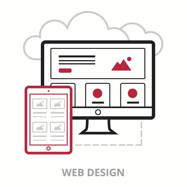 비즈니스 아이콘입니다. 웹 디자인입니다. 평면 벡터 일러스트입니다. 웹 사이트에 대 한 아이콘을 설명. — 스톡 벡터