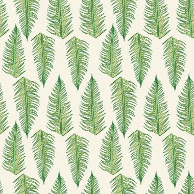 Hat sanatı Fern Dikişsiz desen bırakır 