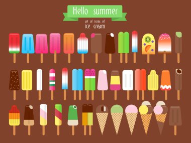 dondurma farklı türleri.